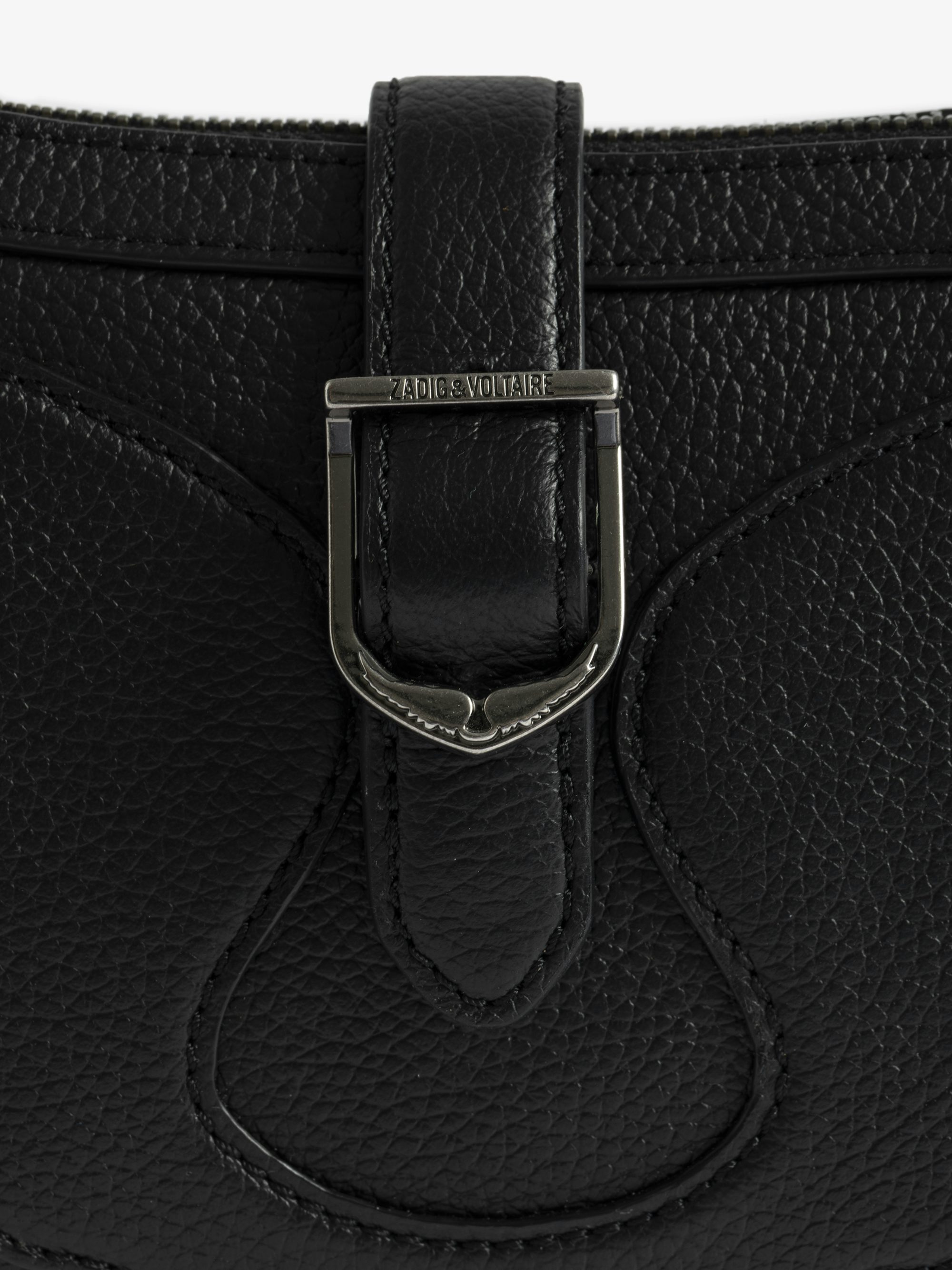 Moonrise Bag - Baguette bag in grained leather with signature wings.
